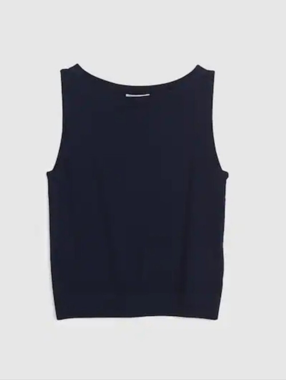 Madewell Boatneck Sleeveless Sweater OA057 Size M Dark Navy Silk/Merino Wool